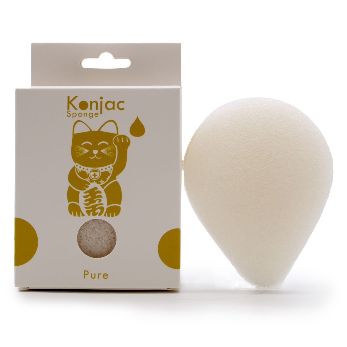 Esponja facial Konjac · fibra vegetal natural